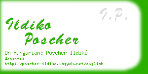 ildiko poscher business card